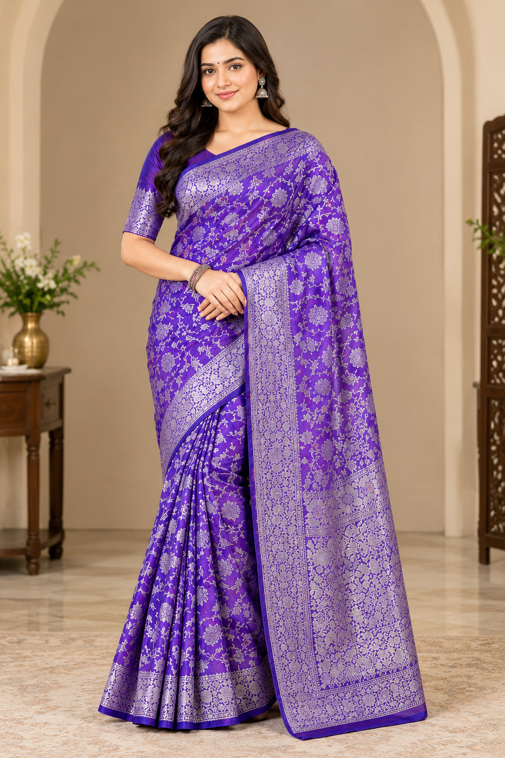 Designer Handloom Saree thumbnail 6