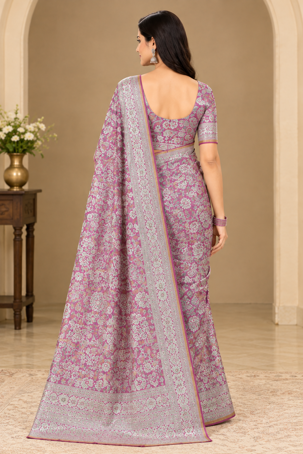 Pastel Designer Saree thumbnail 2