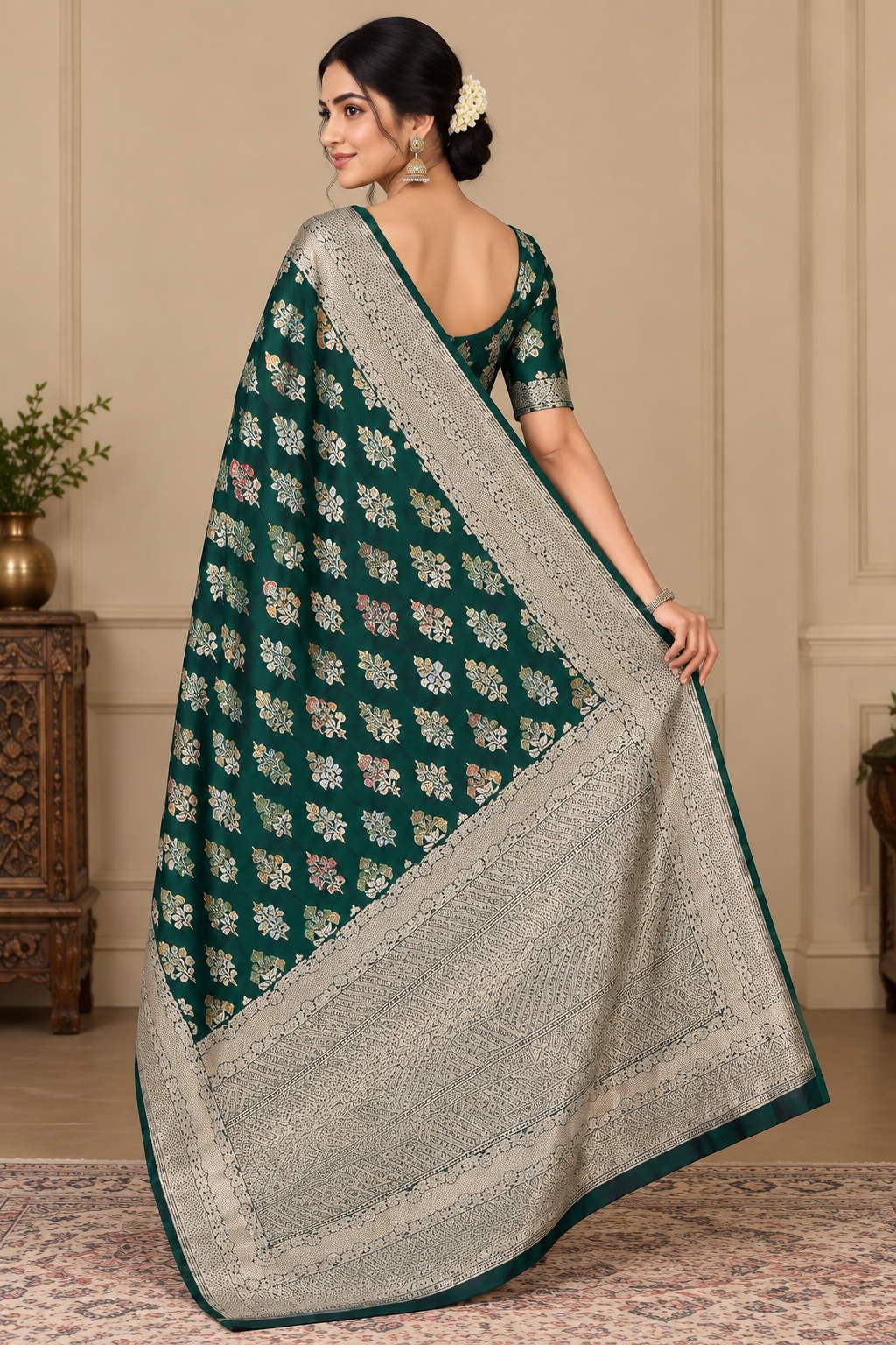 Muga Silk Saree thumbnail 2