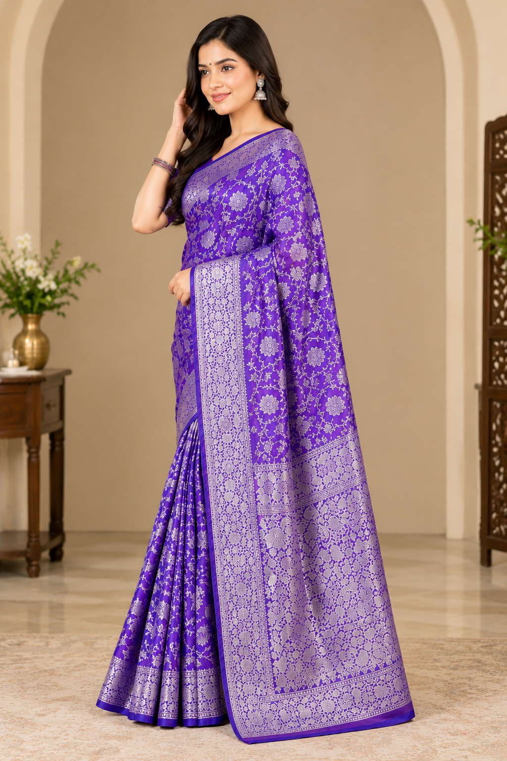 Designer Handloom Saree thumbnail 2