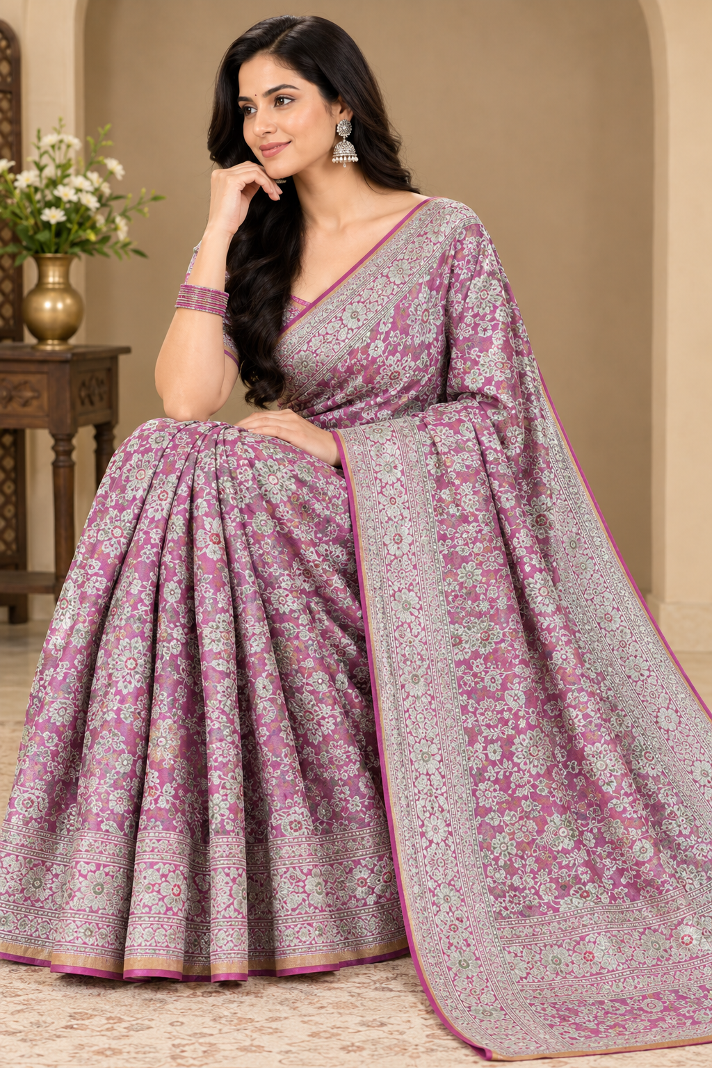 Pastel Designer Saree