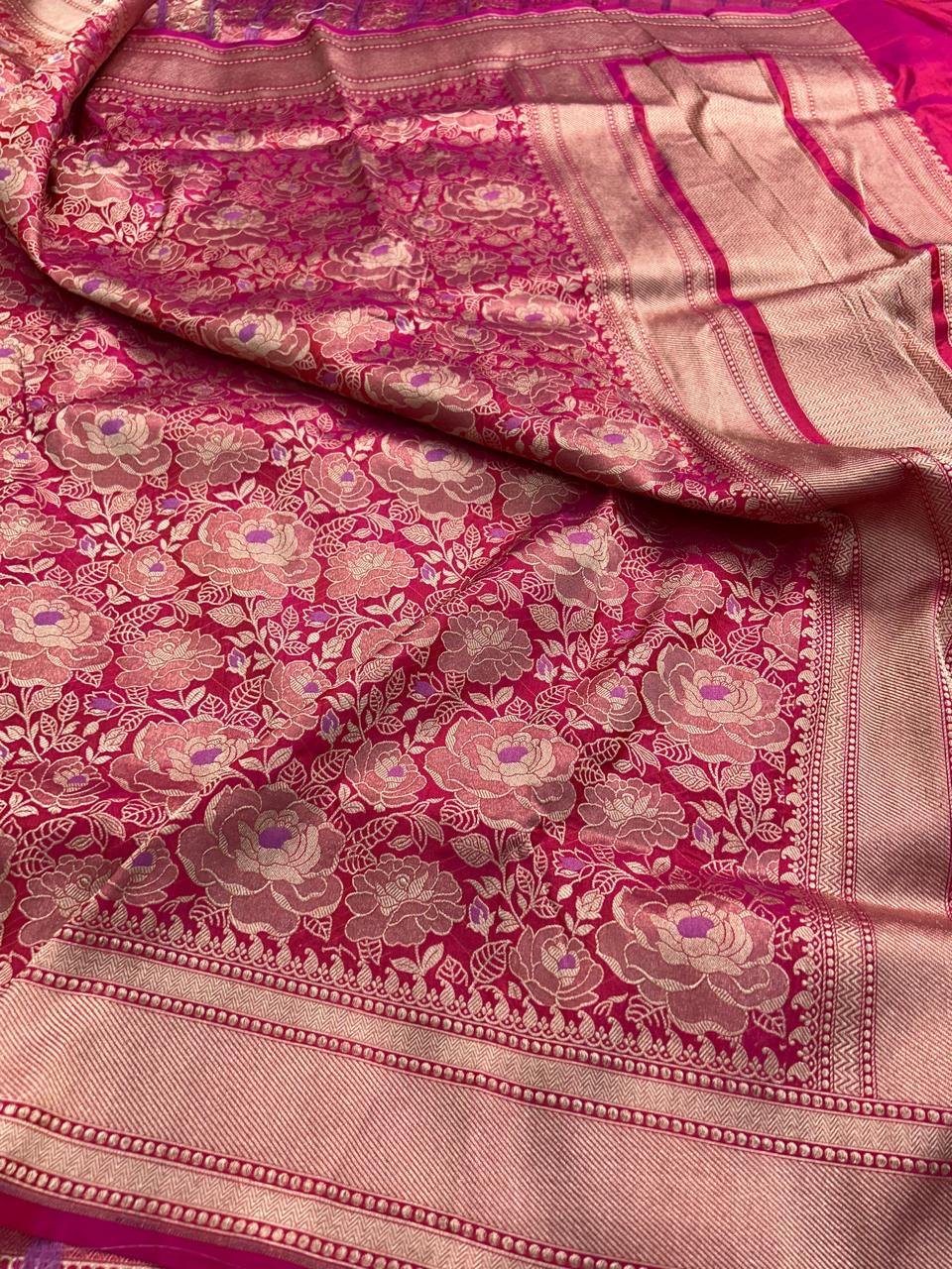 Jangla Silk Banarasi Saree thumbnail 5