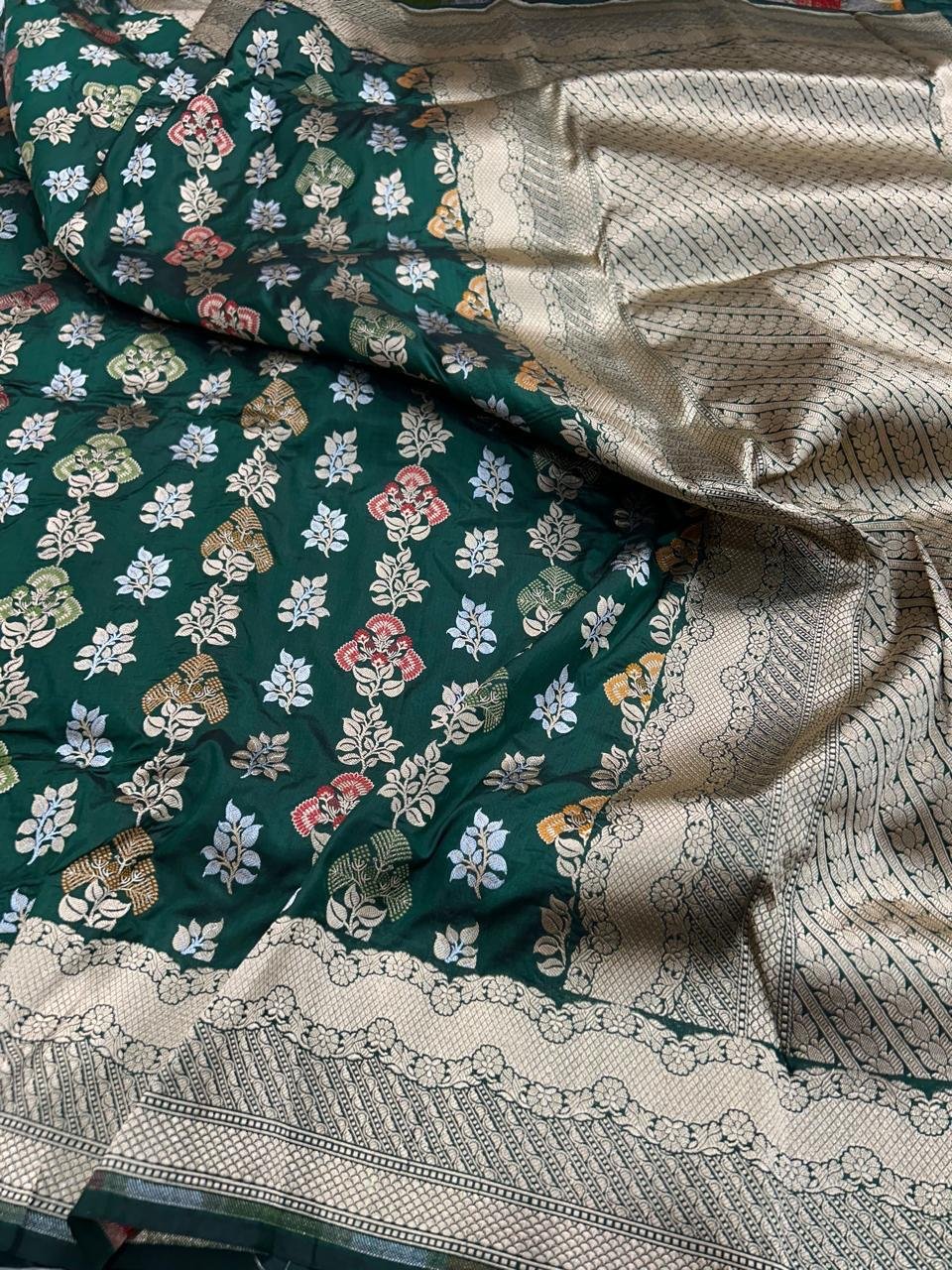 Muga Silk Saree thumbnail 5